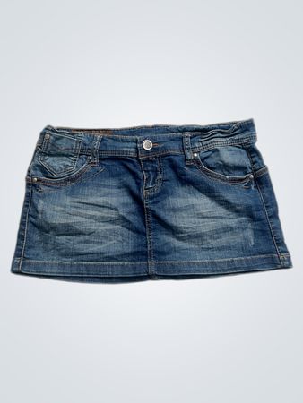 Basic Denim Damen Jeansrock Blau Größe UK 12