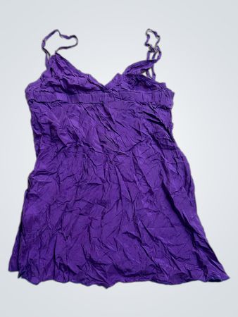 IMPERIAL Lila Crinkle-Spaghettiträger-Top