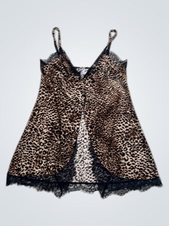 Sono Leopard Print Slip Dress