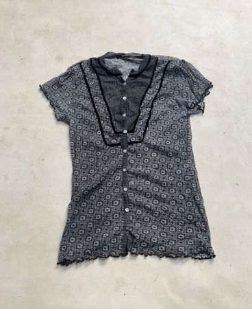 Burton Women's Kurzarm-Hemd mit Knopfleiste und Druckmuster
