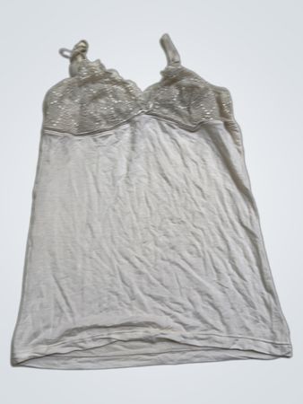 Beige Camisole mit Spitzenbesatz