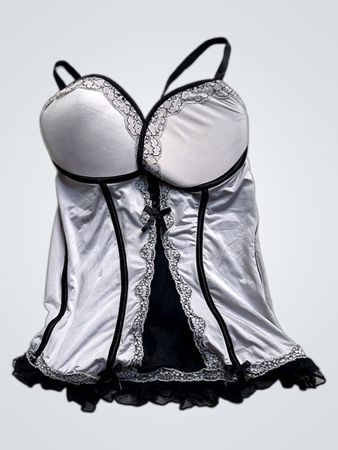 Dessous-Korsett mit Spitzenbesatz