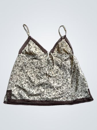 Etam Floral-Top mit Spaghettiträgern