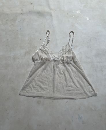 Spitzen-Cami mit transparenter Spitze