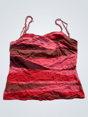 Rot- und braun gestreifte Camisole