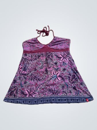 EDC by Esprit Damen Top mit Neckholder und Blumenmuster