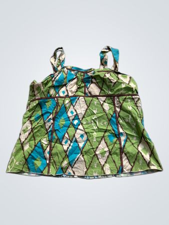 Gerüschtes Camisole mit Rautenmuster