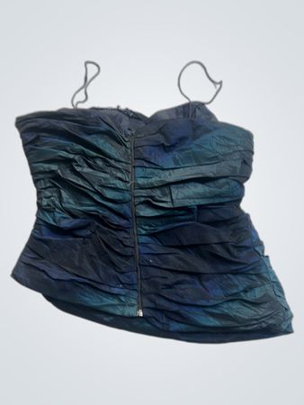 ANTILLE elegance gerafftes trägerloses Top