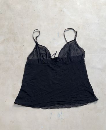 Schwarzes transparentes Camisole