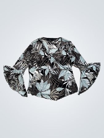 KappAhl Langarmbluse mit Blumenmuster