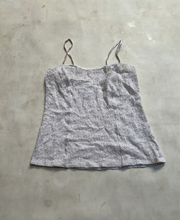 Weiße Spitzen-Camisole