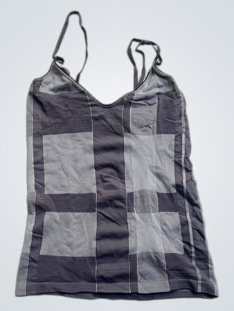 Grau karierte Camisole