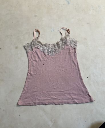 bnk Pink Spitzenbesatz Camisole-Oberteil