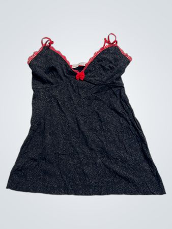 Ligne à Suivre Black Spitzenbesatz-Cami
