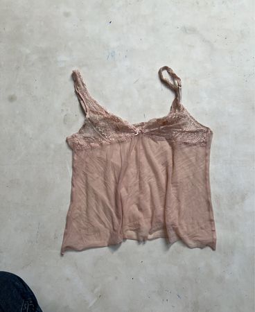 Spitzen-Trim-Camisole in Pink