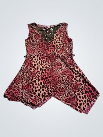 Nena ärmelloses Kleid mit Leopardenmuster