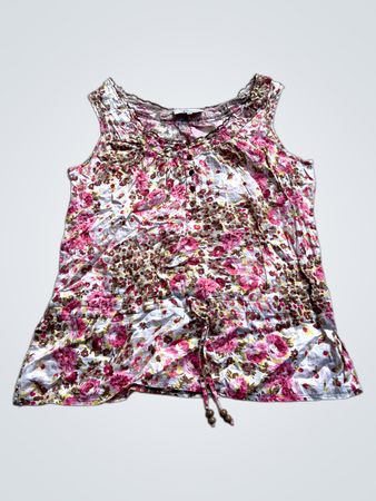 Affinités Armand Thierry Floral Print ärmelloses Top