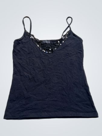 Vero Moda schwarzes Trägertop mit Pailletten