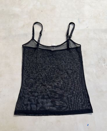 EXTYN UNDERWEAR Schwarzes Mesh-Camisole