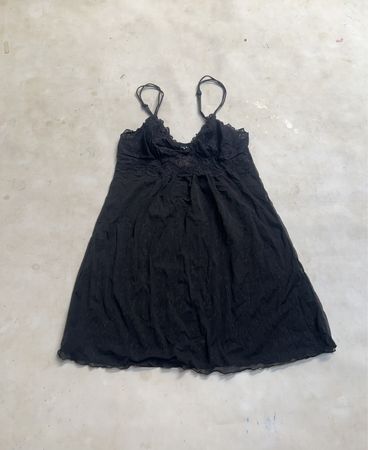 Copelia schwarzer Slip mit Spitzenbesatz