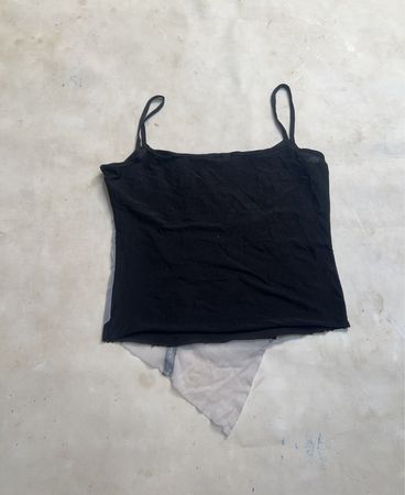 FUTEDRESS Asymmetrisches durchsichtiges Tanktop