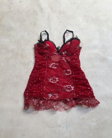 Closer with Eve Red Lace Corset