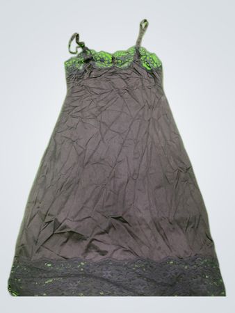 Black Lace Trim Chemise
