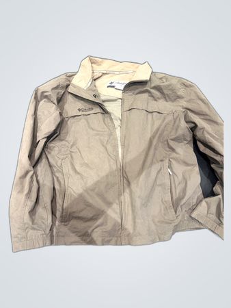 Columbia Khaki Zip-Up Jacket