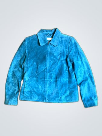 Charter Club Blue Suede Jacket