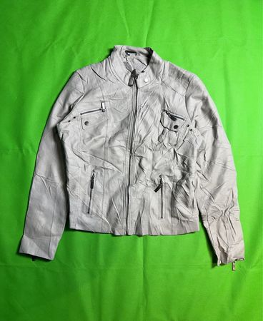 Juicy Couture Gray Leather Jacket