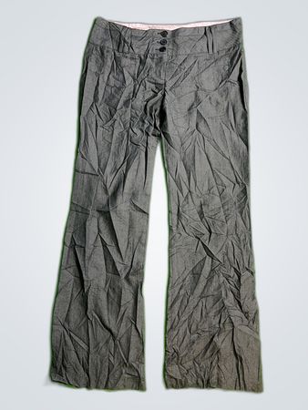 Joe Benbassat Gray Wide-Leg Trousers