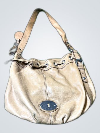 Fossil Tan Leather Hobo Bag