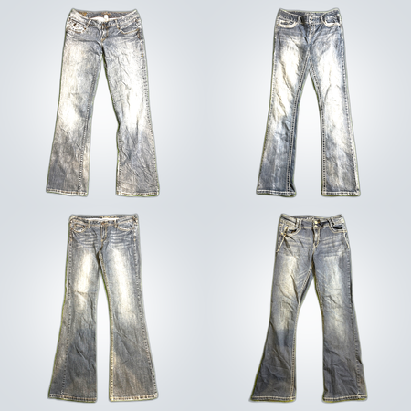 Straight Leg and Flare Jeans