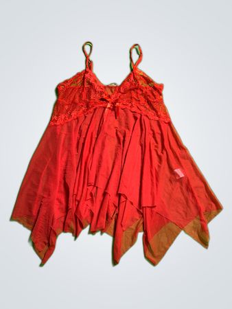 AvidLove Red Lace Slip Dress
