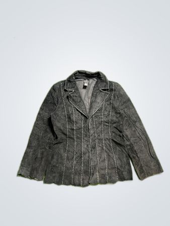 I.N.C International Concepts Black Leather Blazer