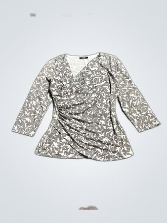MSGM Printed Wrap Blouse