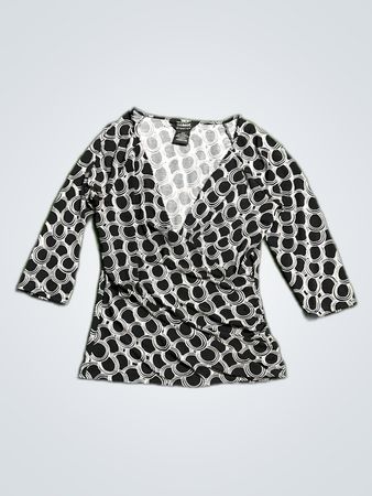 George Printed Wrap Blouse