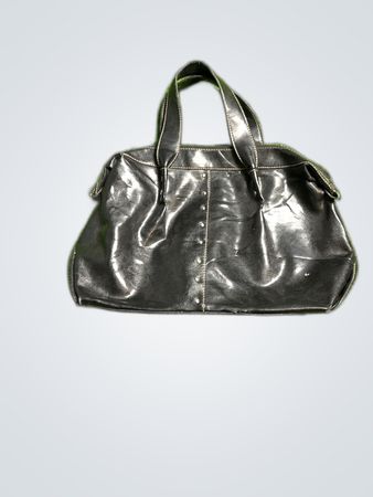 Sag Harbor Black Leather Tote Bag