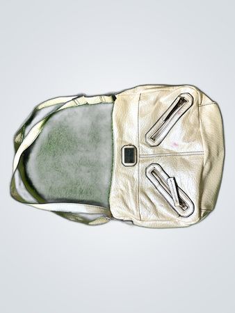 Mansur Gavriel Cream Leather Shoulder Bag