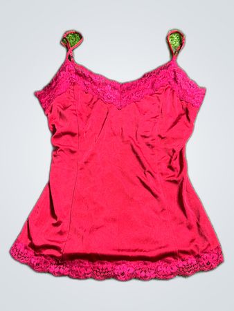 Victoria's Secret Red Lace Trim Camisole