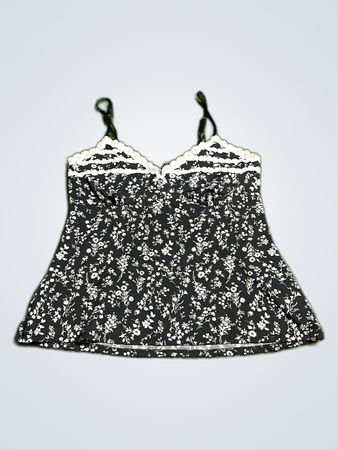 Laura Ashley Black Floral Lace Camisole