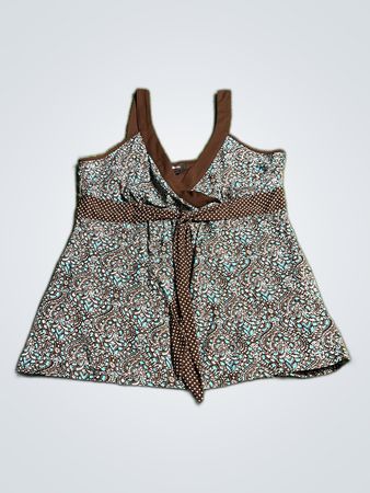 Style & Co Printed Sleeveless Blouse