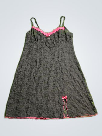 George Black Lace Slip Dress