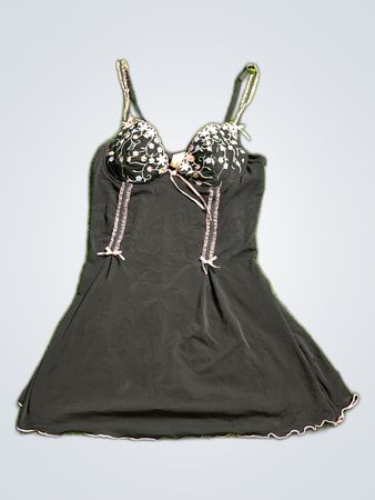 Unbranded Black Lace Slip Dress