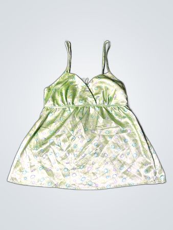 Chanteuse Green Floral Chemise