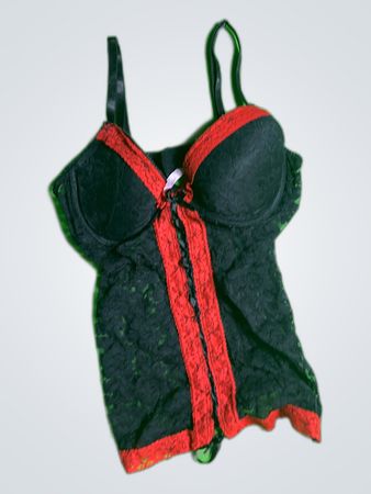 Nikki Intimates Black Lace Bustier