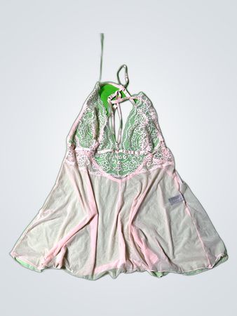 Pink Lace Lingerie Chemise