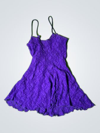 Purple Lace Mini Dress
