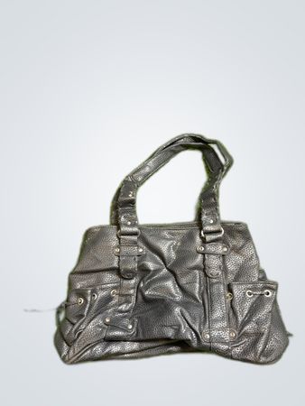 Unbranded Black Faux Leather Tote Bag