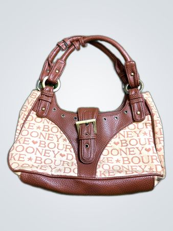 Dooney & Bourke Signature Print Leather Shoulder Bag